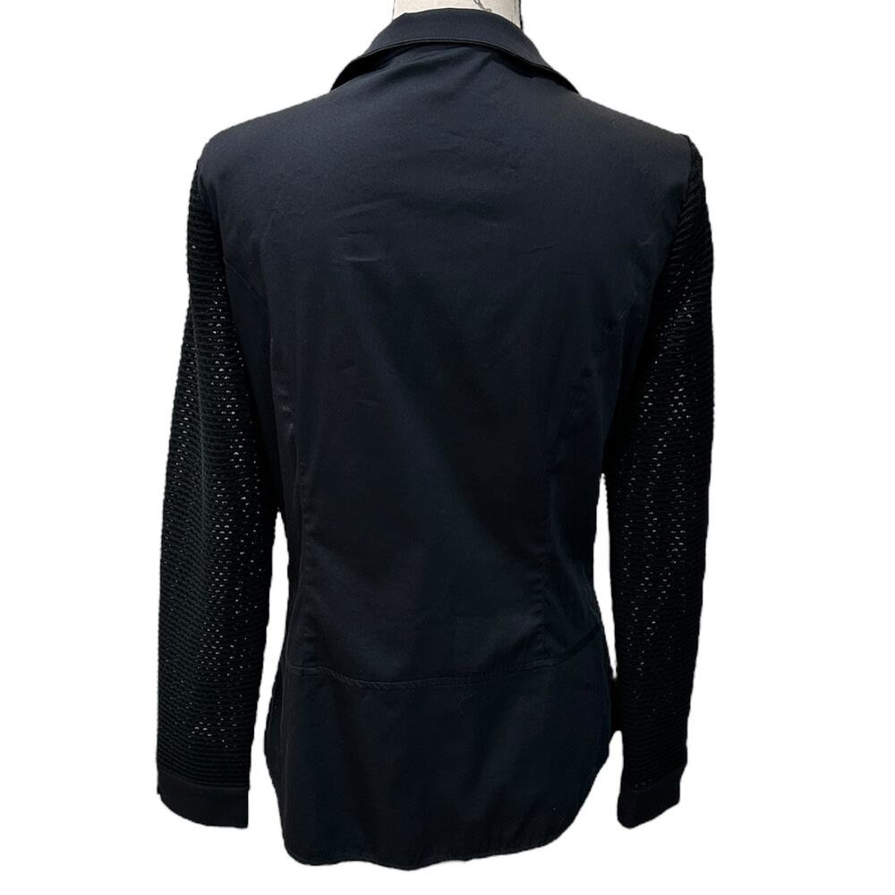 Ming Wang Open Front Mesh Blazer - image 3